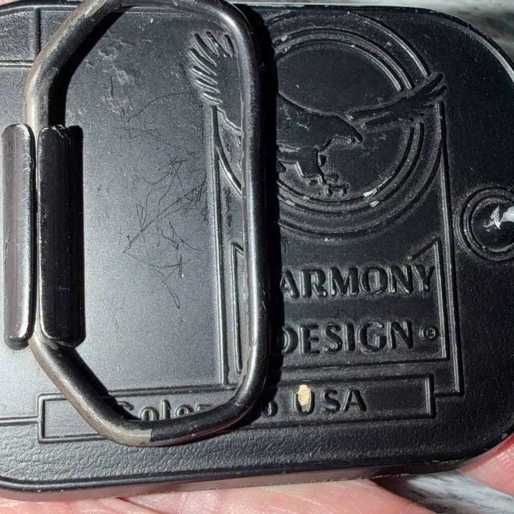 Scenic Solid Brass Vintage Harmony Metal Belt‎ Buckle USA